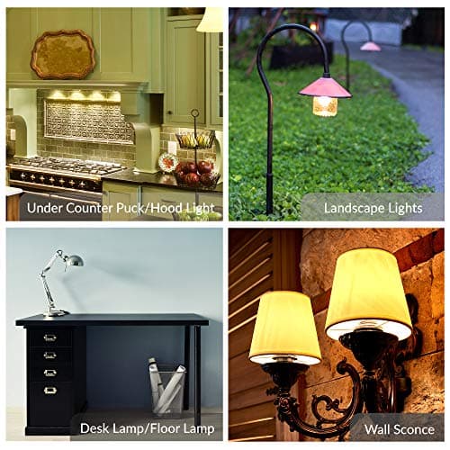 Simba Lighting Halogen Light Bulb G8 T4 20W JCD Bi-Pin (10 Pack) Shorter 1-3/8" (1.38") Length for Under Cabinet Puck Lights, Kitchen Hood, Landscape Lights, Desk Lamps 120V Dimmable, 2700K Warm White - Thumbnail 4