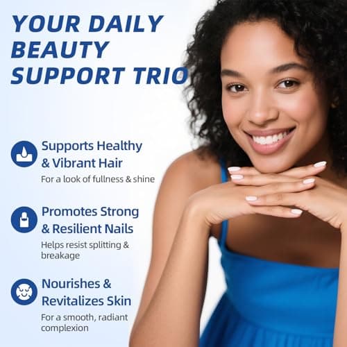 Liquid Biotin & Collagen Drops 20,000mcg--High Potency Hair Growth Vitamin Support - Biotin and Liquid Collagen Supplement for Women & Men - Glowing Skin Support, Healthy Hair & Nail Growth - 4 Fl Oz - Thumbnail 2