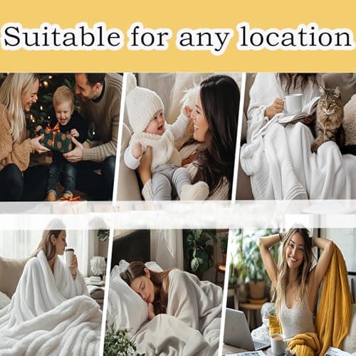 keepitcozi Movie Popcorn Throw Blanket for Adult Kids, Movie Theater Cinema Gifts Blanket Home Room Decor for Women Men, Flannel Soft Blanket for Bed Couch 50"x60" - Thumbnail 3