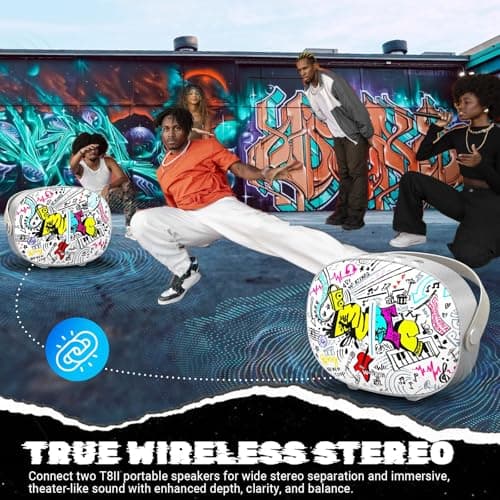 W-KING Speakers Bluetooth Wireless 96W Peak Loud Portable Speaker with Bass, BT5.4, Fast Charge, USB Playback, Large Personalized Speakers for Work, Outdoor, Workshop, Garage, Party Boombox Speaker - Thumbnail 4