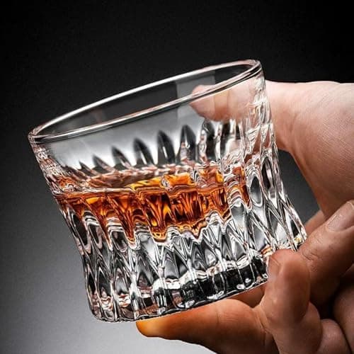 ANCRIA Whiskey Glass Set of 6 – Premium Lowball Glasses (4 oz) forScotch Cocktail Rum Cognac Vodka Liquor – Crystal-Clear Old Fashioned Glasses Perfect Holiday Gifts - Thumbnail 2