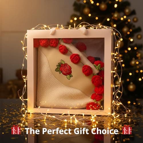 Custaura Car Seat Covers,Handmade 3D Rose Design Floral Car Seat Protector,Beige & Red Elegant Seat Cushion,Luxury Universal Automotive Front Seat Covers for Women for Cars,SUVs & Trucks(1-Piece) - Thumbnail 2