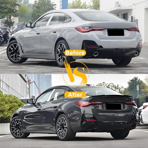 KHK G26 Trunk Spoiler, Gloss Black Car Rear Trunk Tail Spoiler, M4 Style Rear Wing Spoiler Fits for BMW 4-Series G26 I4 4-Door Gran Coupe 2021 2022 2023 2024 - Thumbnail 3