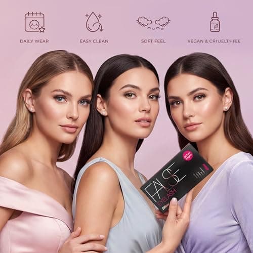 Eliace Eyelashes, (50 Pairs,5 Styles) Luxurious Faux Mink Lashes Natural Look Wispy Fluffy Handmade Cat Eye False Lash Pack, False Eyelashes Set, Fake Lashes Strips, Makeup Fake Eyelashes Pack - Thumbnail 3