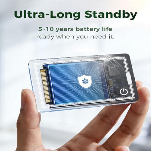 Wallet Tracker Card for Apple Find My (iOS Only, Apple MFi Certified) -Ultra Slim Rechargeable Bluetooth GPS Tracker,5-10 Years Staying Power,Item Locator for Wallet,Key Finder,Bags,Luggage(1-Pack) - Thumbnail 3