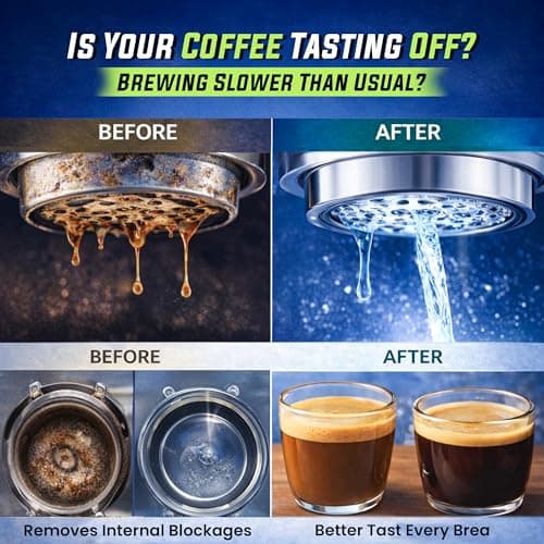 Coffee Machine Cleaner Descaler Tablets 25 Pack - Compatible With Keurig, Nespresso, Philips, Ninja, Delonghi, Miele, Breville & More - Coffee Maker Cleaner Tablets with 1 Year Supply - Thumbnail 2