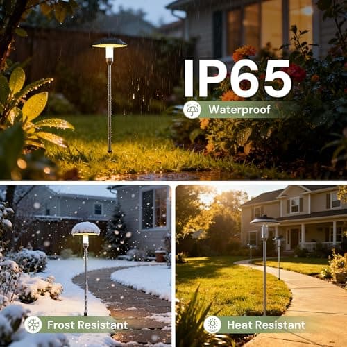 LOHAS Dusk to Dawn Low Voltage Landscape Lighting Warm White + RGB Modes, 6 Pack IP65 Low Voltage Pathway Lights with Remote, Timer Color Changing Plug in Outdoor Pathway Lights for Yard Lawn Walkway - Thumbnail 5