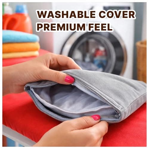 Microwavable Heating Pad for Period Cramps, Machine Washable Cover Heating Pad, Portable Menstrual Microwave Heating Pad- Unscented (Gray Pillow) - Thumbnail 5