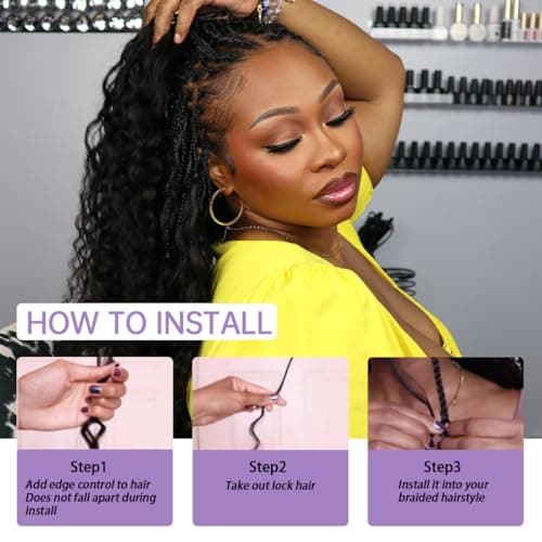YWIGS Body Wave Human Hair for Boho Braids Unprocessed Human Braiding Hair Bundles 100G Human Boho Hair NC 20inch - Thumbnail 6