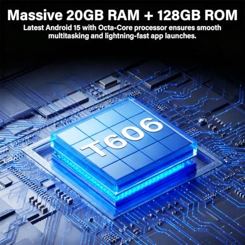 Android 15 Tablet with Keyboard, 11 Inch Tablets 20GB RAM 128GB Storage (2TB TF), Octa-Core Processor, WiFi 6, 8000mAh, GMS Certified 2-in-1 Laptop Style, Mouse, Case & Stylus Included, Blue Set - Thumbnail 2