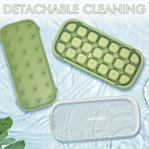 Ice Cube Tray, Easy Release Ice Mold - Silicone 21 pcs Ice Cube Trays for freezer - Ice Box for Cocktail, Tea, Coffee - Thumbnail 6