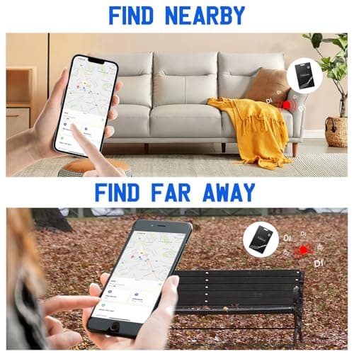 Wallet Tracker Card, Rechargeable Finder, Works With Apple Find My (iOS Only), Thin GPS Item Locator for Wallets, Luggage and More, IP68 Waterproof (Black) - Thumbnail 6