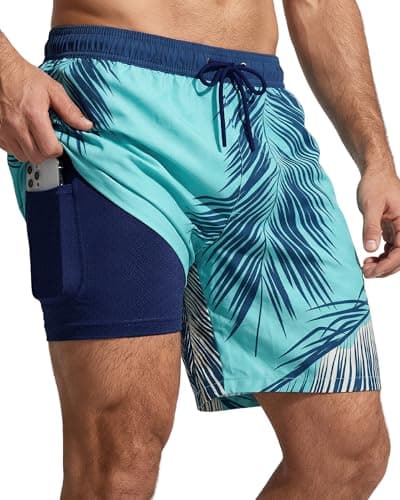 7 Inch Men Swim Trunk Compression Liner Board Short Father Day Adult Guy Him Brother Dad Boyfriend BF Uncle Best Friend Friendship Grandpa Grandfather Husband Son Law Happy Birthday Cool Unique Gift