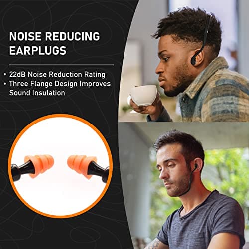 2 Pairs Soft Banded Silicone Reusable Washable Ear Plugs for Sleeping Swimming Noise Hearing Protection Earplugs Music Concerts Construction Shooting Hunting Motor Sports - Thumbnail 3