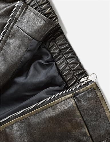Aelfric Eden Jackets Multi Pocket Faux Leather Cropped Jacket Classic Vintage Comfy Soft Coats 2026 Trendy Outfits - Thumbnail 6