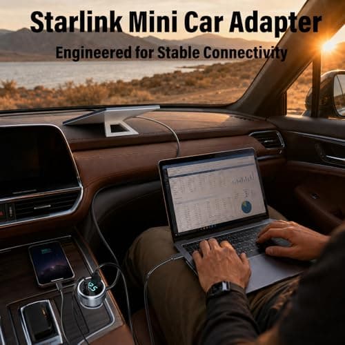 Starlink Mini Car Adapter, 12V-24V DC Power Cable - Thumbnail 2