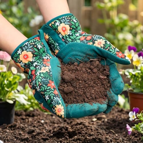 Tavaleu Gardening Gloves for Women, Thorn Proof Puncture Resistant Leather Garden Gloves, Breathable Working Gloves - Thumbnail 6
