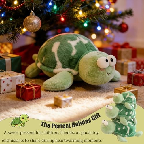 Divtada Cute Turtle Plush Pillow, 35 inch Large Ocean Turtle Plushies Body Pillow, Soft Turtle Stuffed Animal, Cute Stuffed Turtle, Huggable Tortoise Toys Doll for Kids - Thumbnail 6