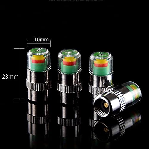 ANKI HAPPIGO 8Pcs 2.2Bar 32-to-35 PSI Car Tire Pressure Monitor Valve Stem Caps Sensor Indicator Easy to Read 3 Color Eye Alert - Thumbnail 4