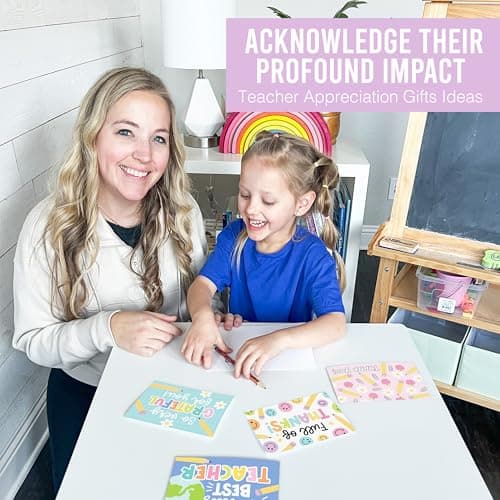 Hadley Designs 24 Teacher Thank You Cards with Envelopes - 6 x 4 Teacher Appreciation Cards Bulk, End of School Year, Graduation 2026, Teachers Appreciation Week, Thank You Teachers Card from Student - Thumbnail 4