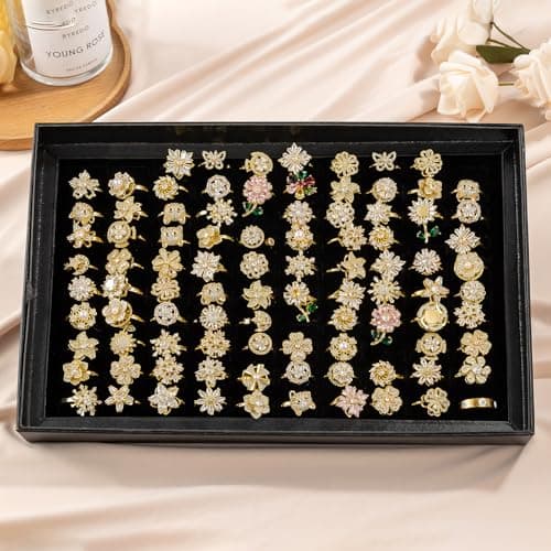 BHDJSHX Gold Jewelry Blind Box, Assorted Mystery Jewelry Set with Bangles, Rings, Brooches, and More (Gold) - Thumbnail 3