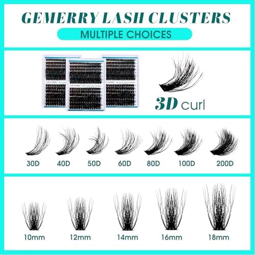GEMERRY Lash Clusters 3D Effect (50P,10-18mm) - Thumbnail 6