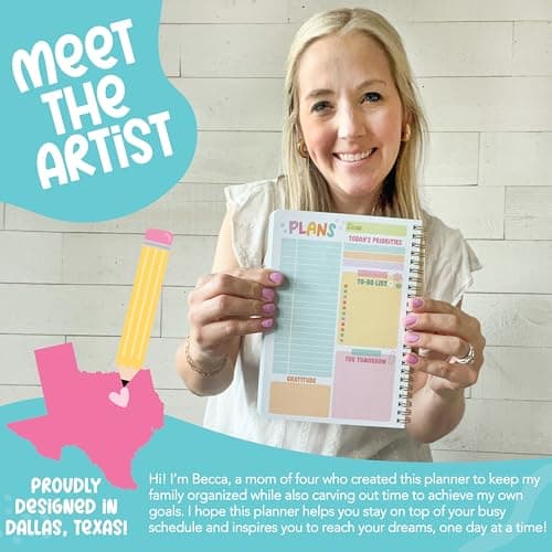 Undated Daily Planner Notebook - Undated Planner Notebooks, Daily To Do List Planners, To Do List Notebook for Work Organization, Day Schedule Planners for Kids and Adults - Thumbnail 2