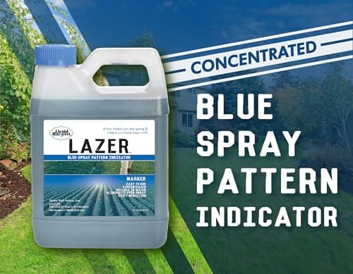 Liquid Harvest Lazer Blue - 32 Ounces - Concentrated Spray Pattern Indicator - Perfect Weed/ Fertilizer Marking Dye, Turf Mark and Blue Herbicide Marker - Thumbnail 2