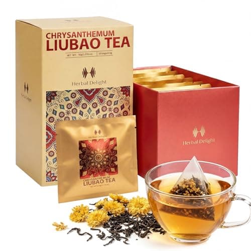 Chrysanthemum Herbal Tea Sampler Gift Set, Caffeine-Free, 16 Teabags