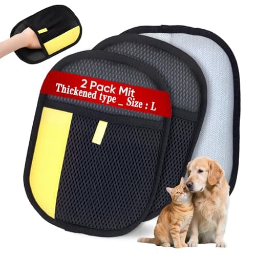 XSDLSSLY 2Pcs Pet Hair Removal Gloves for Cats and Dogs.Reusable electrostatic pet Hair Removal Gloves.Pet Hair Removal Tool Suitable for Sofas, Bed Sheets, Clothing, and car Seats.Hair Remover Glove - Image 1