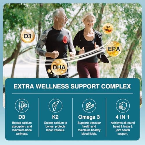 DRFOSTER Omega-3 Fish Oil 2000mg, High Content 1400mg Omega-3 with EPA & DHA, Easy-to-Swallow Softgels, Suppoets Heart, Brain, Immune Health, Non-GMO, 120 Softgels - Thumbnail 5