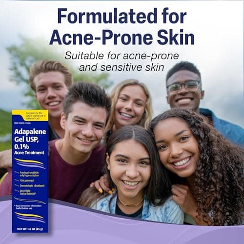 TARO Adapalene 0.1% USP Gel, Paraben Free, Retinoid Acne-Prone Facial Treatment for Sensitive Skin, Prescription Strength (1.6 Oz) - Thumbnail 5