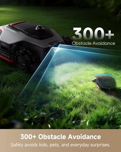 DREAME LiDAR 2500 Robot Lawn Mower A3 AWD Pro Wire Free No RTK, 4WD for 38.7° Slopes, Dual AI Vision Robotic Lawn Mowers,Dual-Disc Cutting 15.8" Width, Smart Zero-Edge, App Control for 0.62 Acre - Thumbnail 5