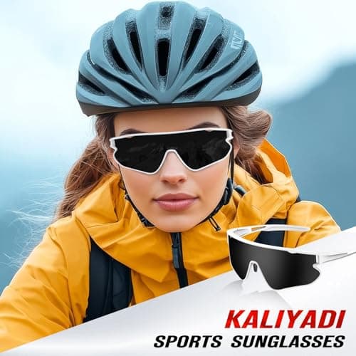 KALIYADI Mens-Sunglasses Polarized Sports Sunglasses: Cycling Sun Glasses Women UV400 Protection for Running - Thumbnail 6