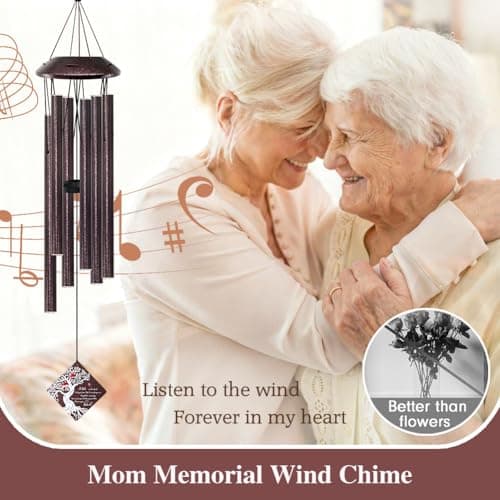 Memorial Wind Chime with Cardinal Bird and Tree – Sympathy Gift for Loss of Loved One – Bereavement Wind Chime with Saying “A Little Red Cardinal Bird to Let You Know” for Garden or Outdoor Decor - Thumbnail 3