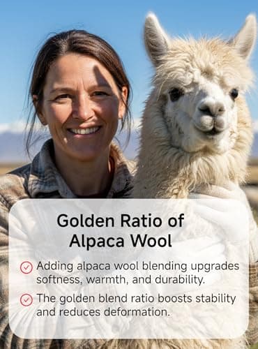 TRENDOUX Women's Thermal Black Winter Alpaca Wool Gloves for Cold Weather: Touchscreen Tech Hand Protection with Lined Fingers Outdoor for Woman Adult - Thumbnail 3