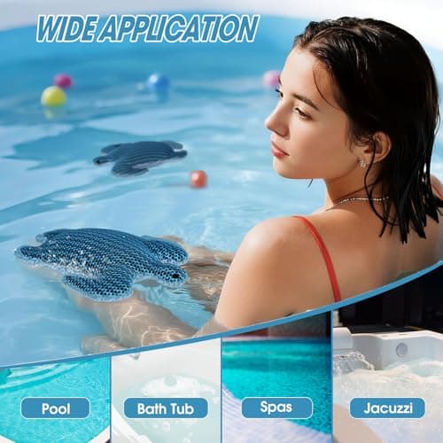 MTWEAR Hot Tub Scum Absorber, Hot Tub Accessories, Spa & Pool Scum Eliminating Balls,Hot Tub Scum Sponge for Hot Tub Oil Absorbing Sponge for Hot Tub Skimmer, Hot Tub Sponge Scum Remover (Turtle) - Thumbnail 4