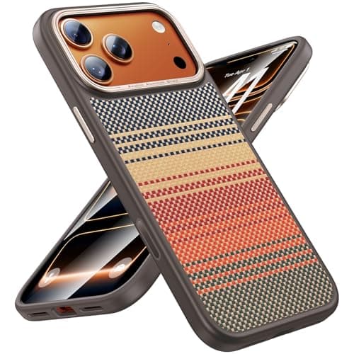 Maledan for iPhone 17 Pro Case - Ultra Slim Case for iPhone 17 Pro with Caseless Feel[Camera Control][Fit for Magsafe]Shockproof Magnetic iPhone 17Pro Phone Case, TPU & 1500D Aramid Carbon Fiber Woven - Image 1
