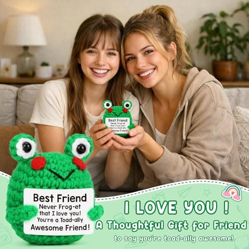 Positive Frog Best Friend Friendship Gifts for Women Men, Back to School - Thumbnail 3