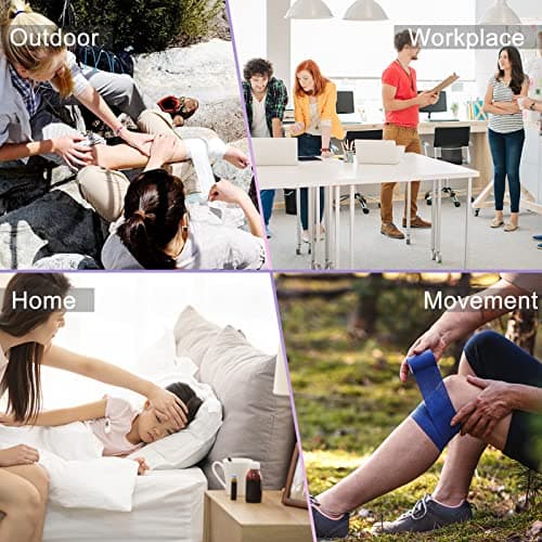 277PCS Compact Emergency First Aid Kit for Car Business Travel Size Backpacking Gear Bag Camping Essentials Survival Kit Supplies for Road Trips, Hiking, Outdoor Play Pink AMORNING - Thumbnail 4