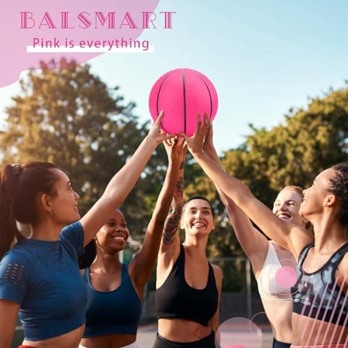 BALSMART Womens Basketball 28.5, Pink Girls Basketball Size 6 - Thumbnail 4