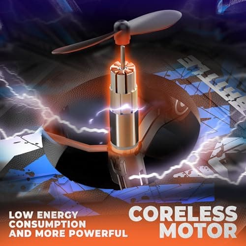 BEZGAR Drones for Kids | 2.4GHZ RC Plane | Remote Control Airplane, Mini Stunt Plane Helicopter, 360° Flip Fighter Jet Toy with Colorful LED Navigation Lights Blue, Toys for ages 8-13 - Thumbnail 5