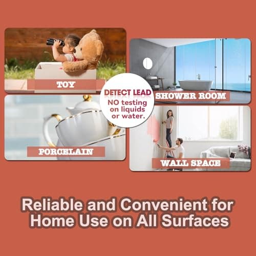 AssuTest Lead Test Kit for Dishes, 30 Lead Test Swabs Upgraded Rapid Lead Paint Test Kit 30 Second Results Accurate Testing for Paint Ceramics Toys Jewelry Metal Wood All Surfaces Home Use - Thumbnail 4