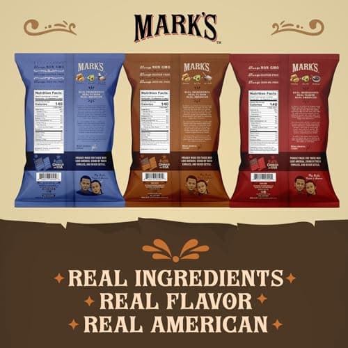 MARK’S Kettle Cooked Avocado Oil Potato Chips, Variety Pack – Gluten Free and Seed Oil Free | 3-Flavor Variety Pack, 5 oz (Pack of 3) | Gluten Free, Non-GMO Chips for Clean & Healthy Snacking - Thumbnail 3