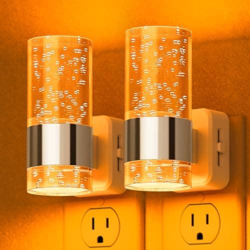 Briignite Night Light, 2 Pack Dimmable Night Lights Plug into Wall, LED Night Light with 0-100 LM Adjustable Brightness, Automatic Night Lights with Dusk to Dawn Sensor, for Bathroom Hallway - Image 1