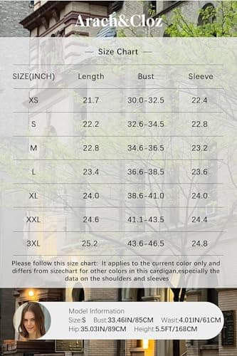 Arach&Cloz Cardigan Sweaters for Women Long Sleeve Summer Fall Lightweight Shrug Knit Sweater Tops Trendy Clothing Jacket Cozy Clouds Light Blue XXL - Thumbnail 6