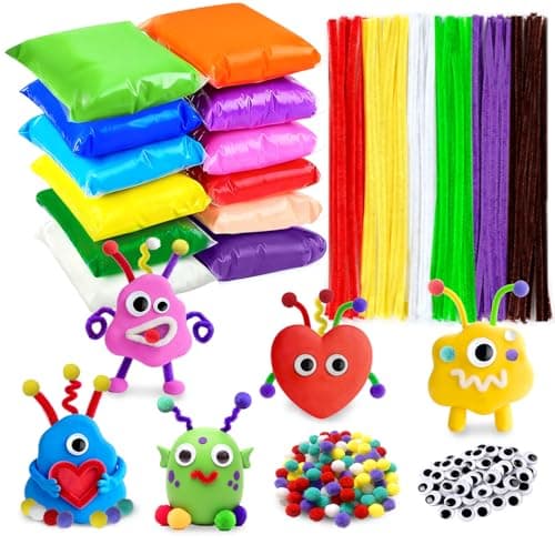 DIY Air Dry Clay Kit Party Favors for Kids-Pack of 1.05-Ounce Modeling Clay Crafts for Kids Ages 3+ Gifts Toys for Girls Boys Birthday Easter - Image 1