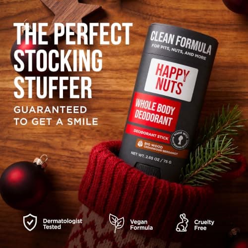 Happy Nuts Whole Body Deodorant for Men - Full Body Odor Control - Ideal for Perfect for Pits, Groin, and More - All Day Confidence - Powerful & Effective Men's Deodorant (Big Wood) - Thumbnail 3