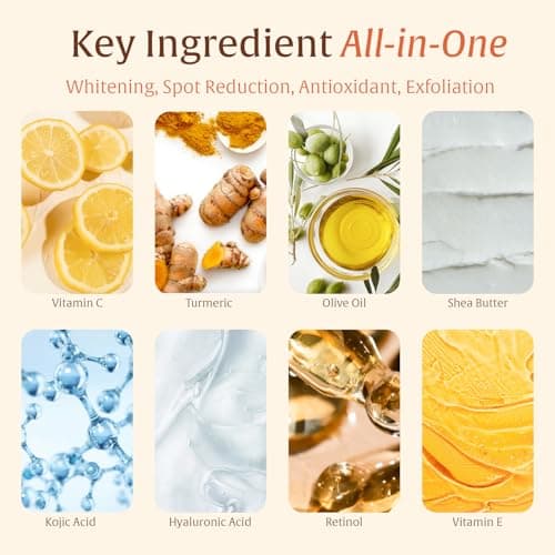 Turmeric Kojic Acid Soap – Hand-made Soap, Cold Process, Dark Spot Remover for Face & Body, Skin Brightening, Even Tone, By Vitamin C, Retinol, Vitamin E, Shea Butter & Hyaluronic Acid – 2 Bars - Thumbnail 3