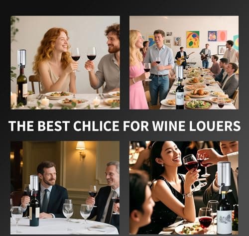 Rechargeable Wine aerator Electric Wine Decanter, Automatic Wine Dispenser withStorage Base,Two Modes:long press to continuously Dispense wine/single press to Dispense75ml of Wine - Thumbnail 6